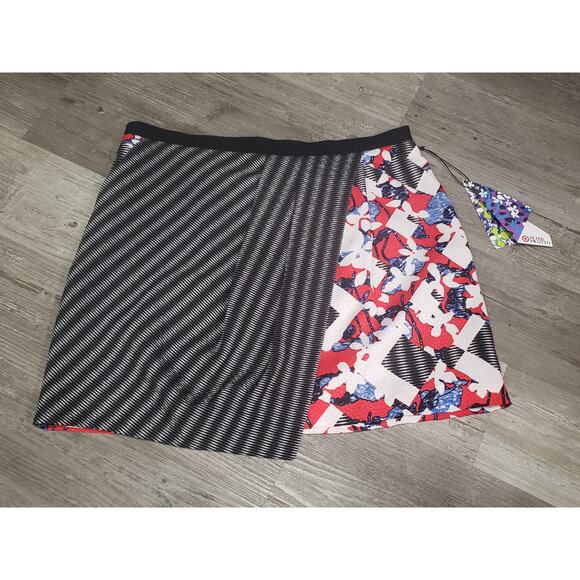 Peter Pilotto x Target Collaboration Red Floral / Check Print Skirt | Size 16 - Picture 8 of 8